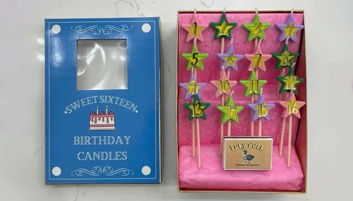 Custom 16-wish candle boxes