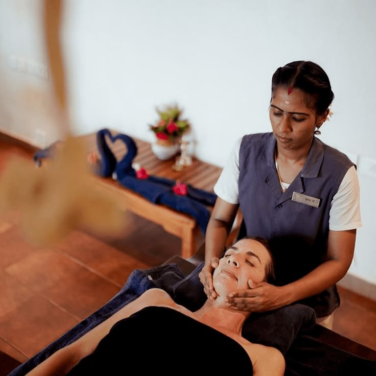 Warm herbal oil is the heart of every Abhyanga session at Safe Healing Center.